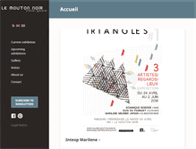 Tablet Screenshot of galerie-mouton-noir.fr